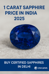 1 Carat Sapphire Price in India 2025 